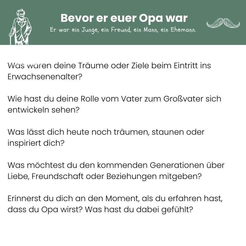 Erinnerungsbuch für Opas