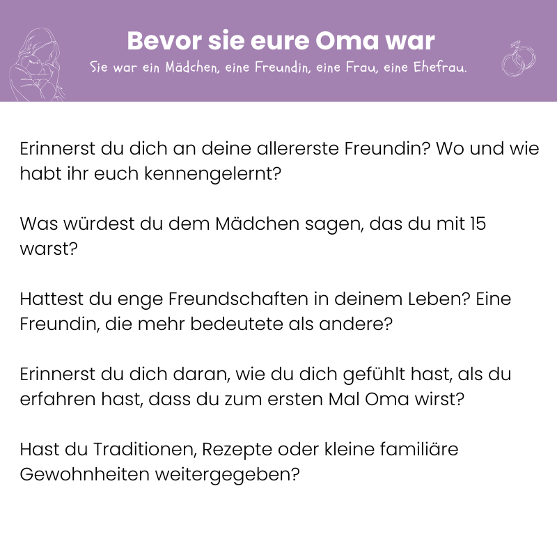 Erinnerungsbuch für Omas