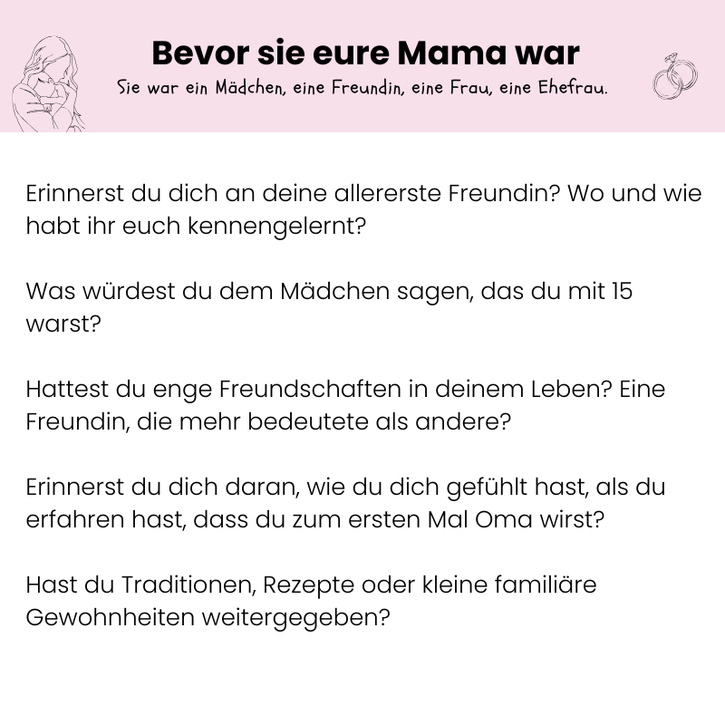 Erinnerungsbuch für Mamas