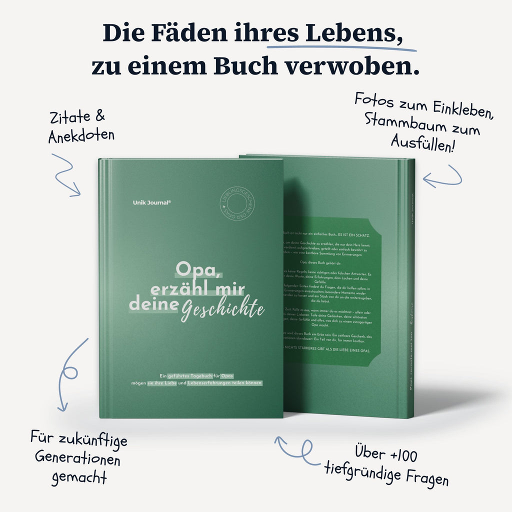 Geführtes Journal - Opa, erzähl mir deine Geschichte