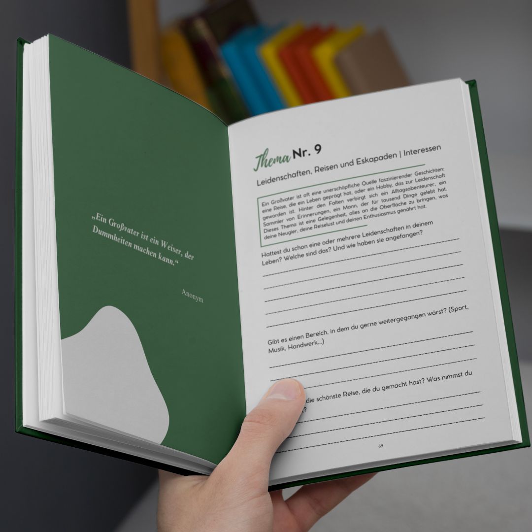 Geführtes Tagebuch - Opa, erzähl mir deine Geschichte