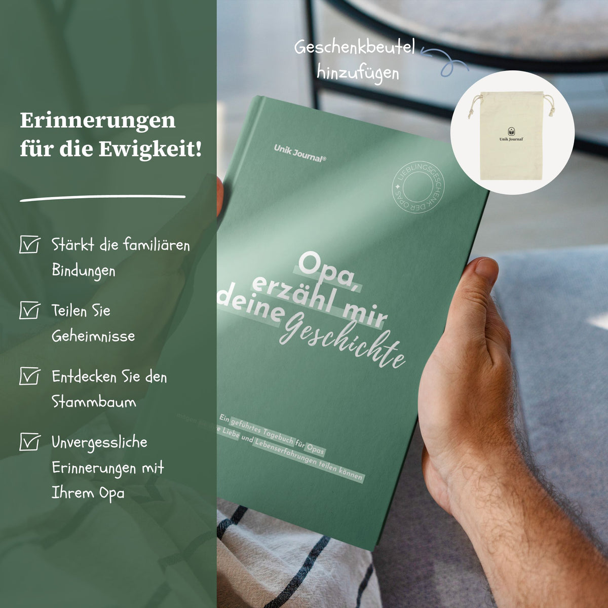 Geführtes Journal - Opa, erzähl mir deine Geschichte