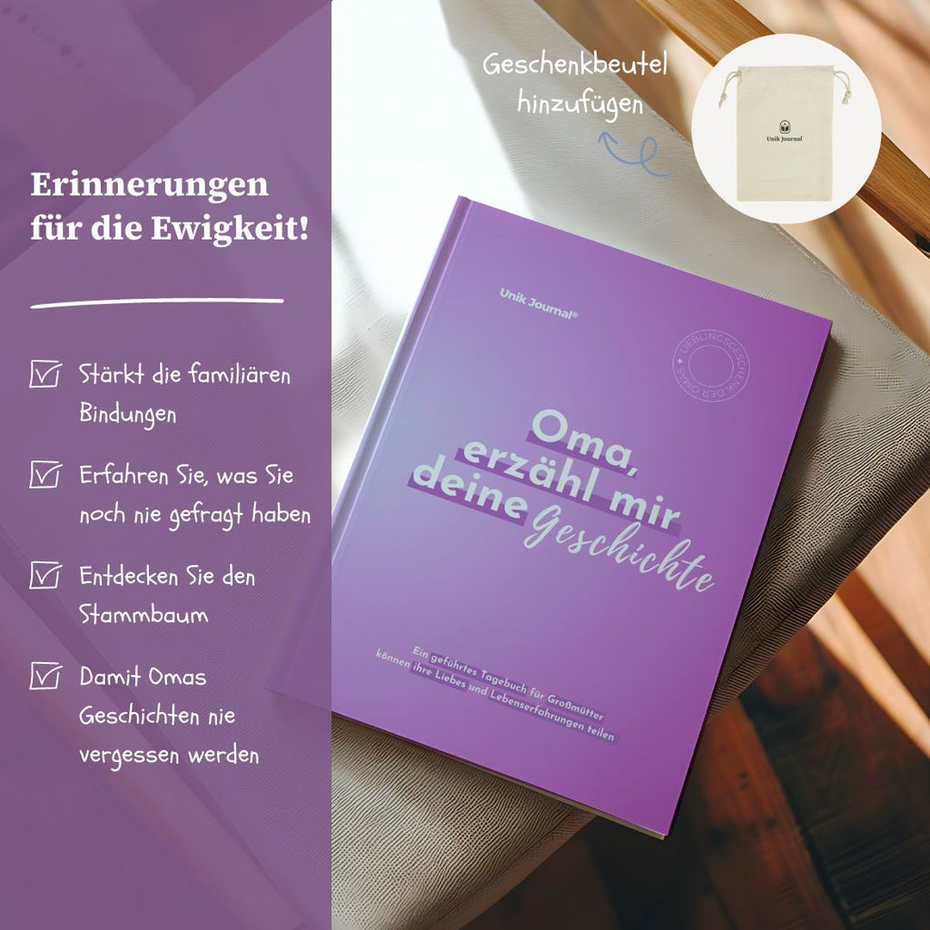 Geführtes Tagebuch - Oma, erzähl mir deine Geschichte