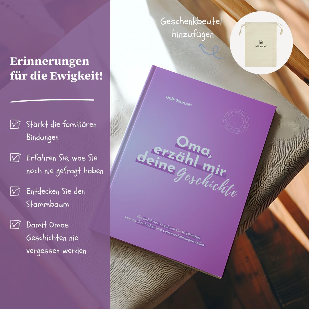 Geführtes Tagebuch - Oma, erzähl mir deine Geschichte