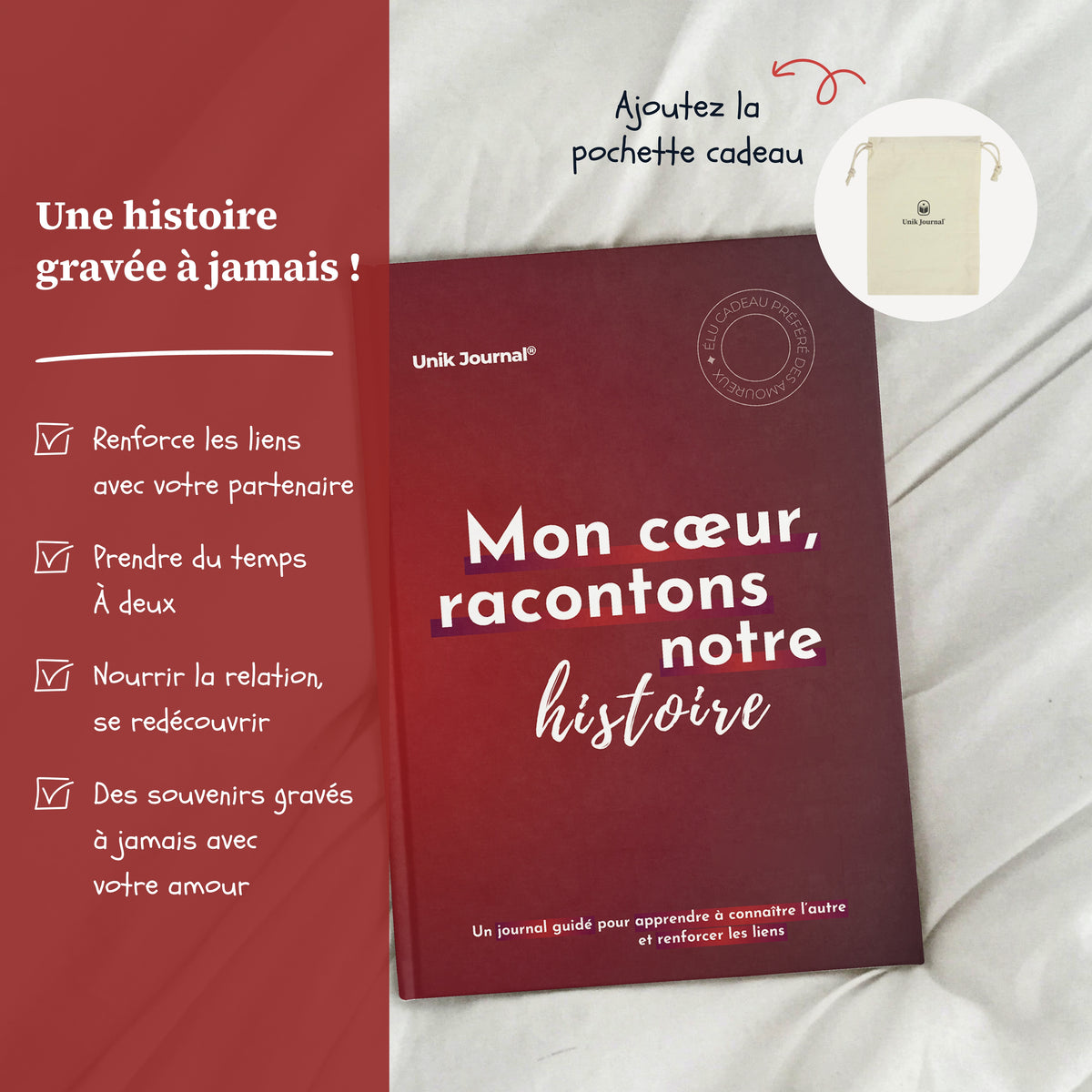 Journal guidé - Mon cœur, racontons notre histoire