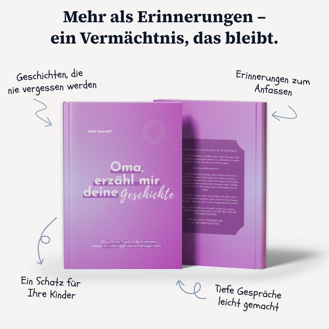 Geführtes Tagebuch - Oma, erzähl mir deine Geschichte