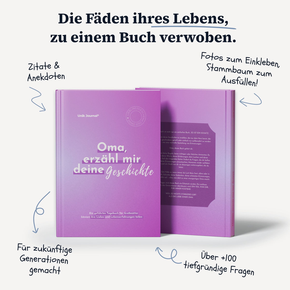 Geführtes Journal - Oma, erzähl mir deine Geschichte