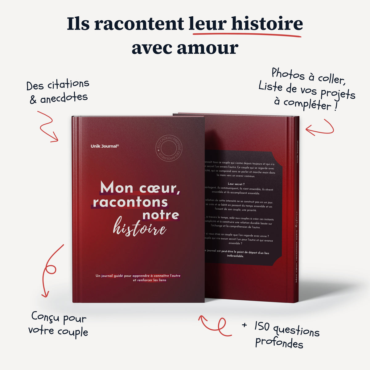 Journal guidé - Mon cœur, racontons notre histoire