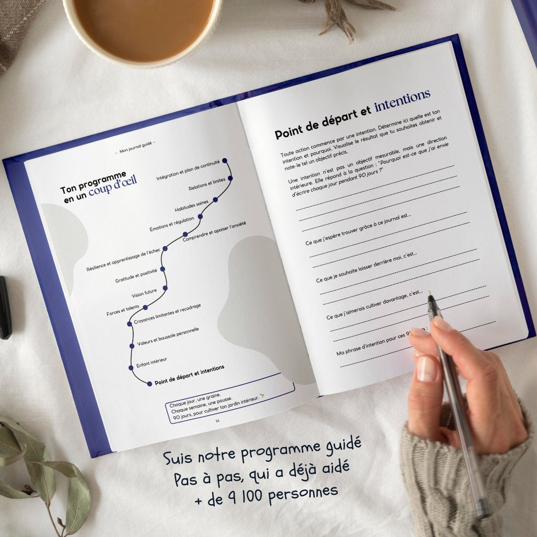 Mon journal guidé - guérir de l'anxiété, burn-out, rupture..