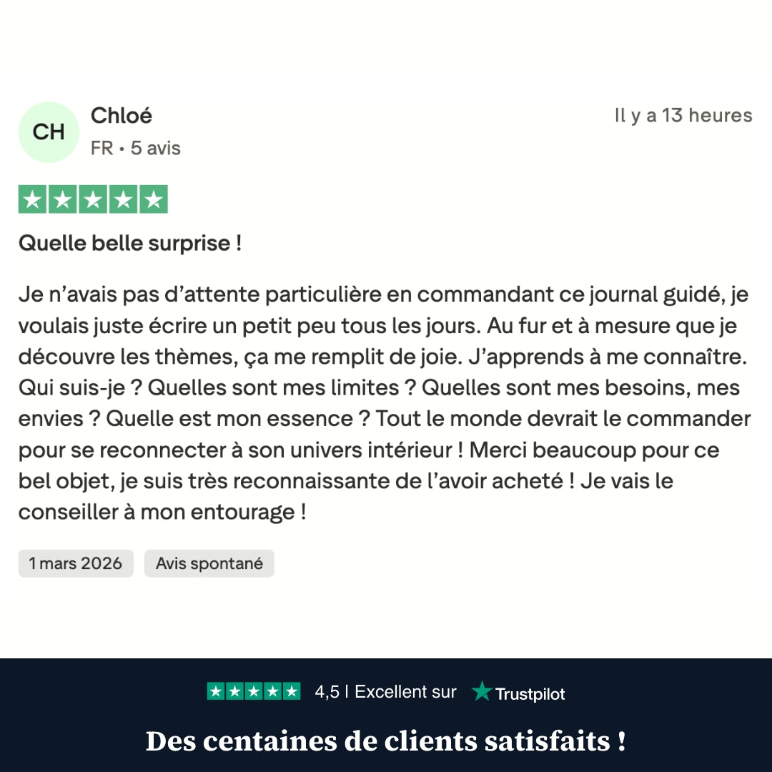 Mon journal guidé - guérir de l'anxiété, burn-out, rupture..