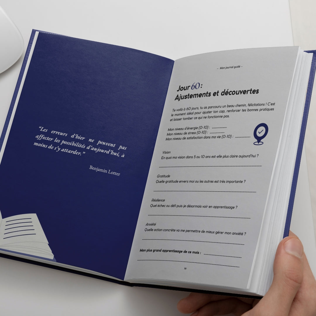 Mon journal guidé - guérir de l'anxiété, burn-out, rupture..