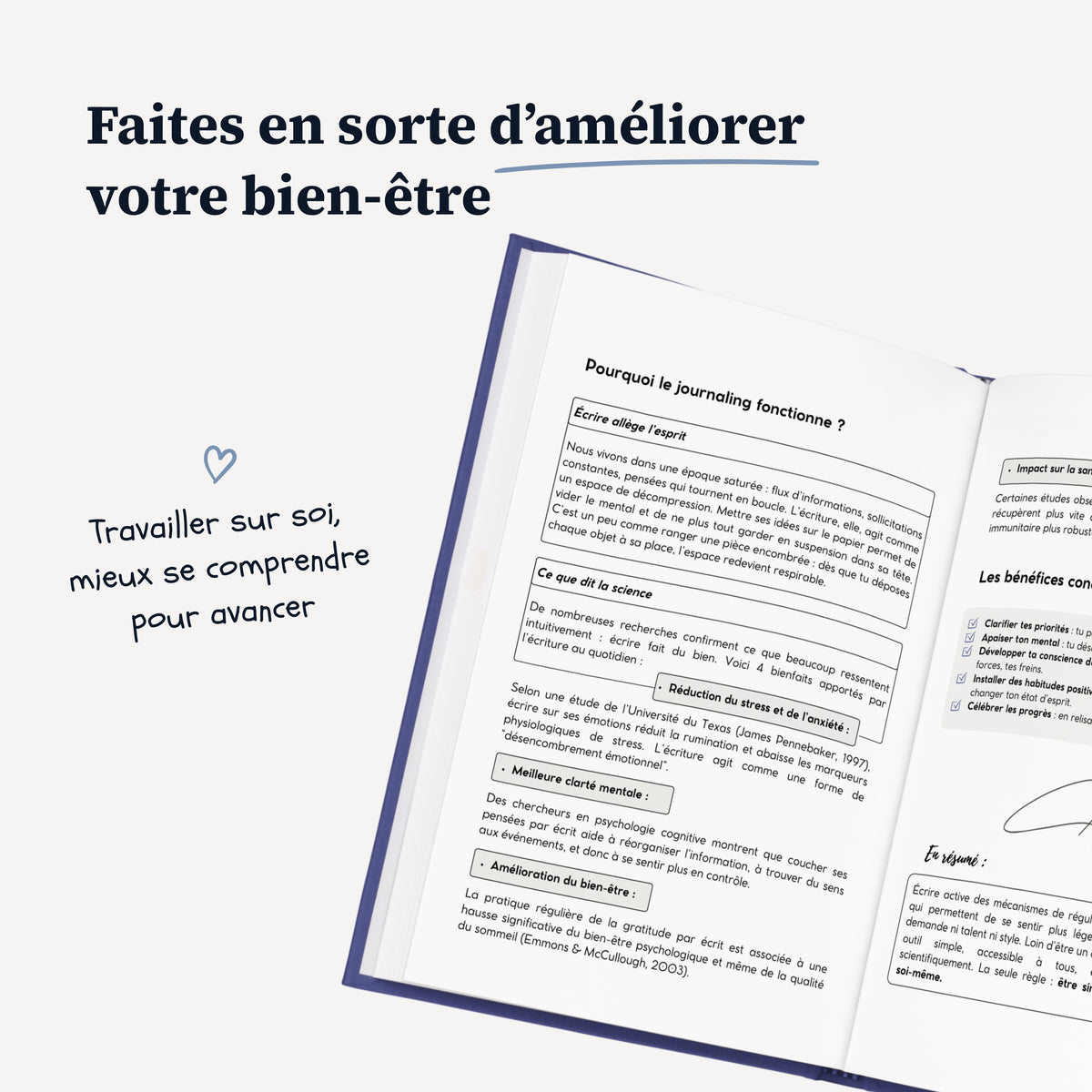 Mon journal guidé - Développement personnel, trouver mon chemin de vie