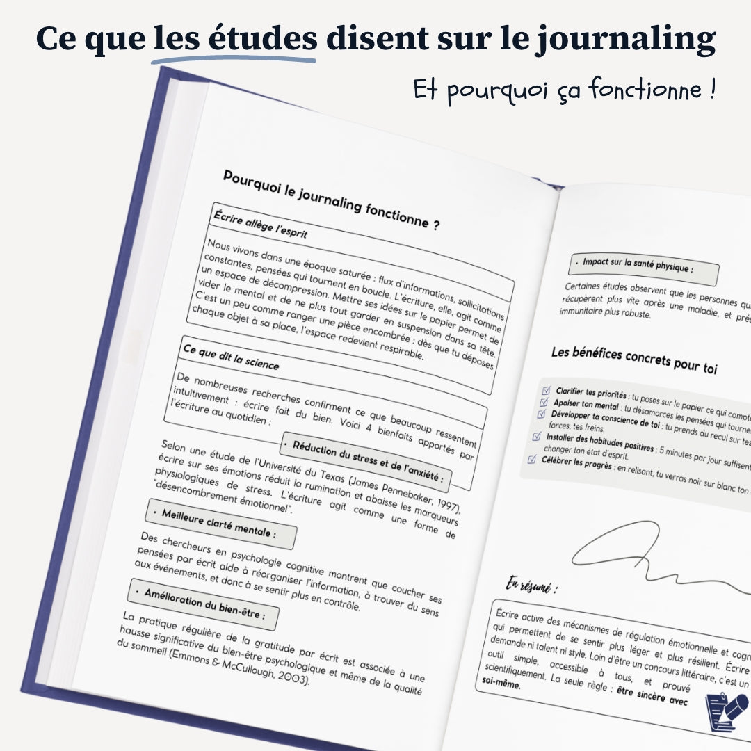 Mon journal guidé - guérir de l'anxiété, burn-out, rupture..
