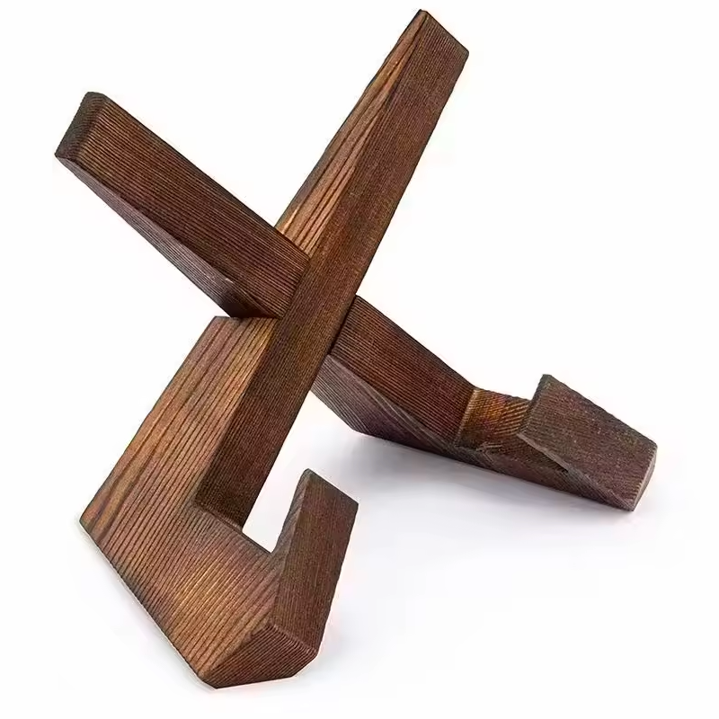 Support de livre en bois